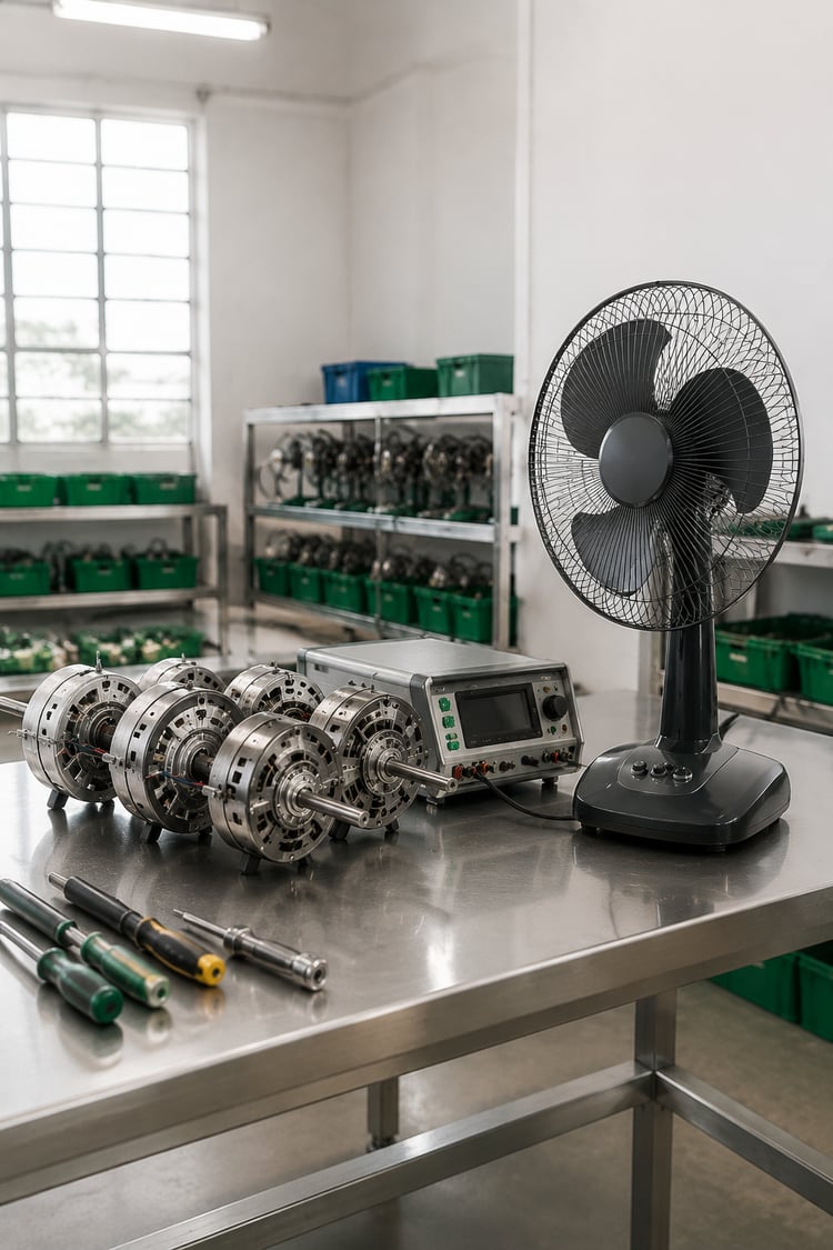 Inspection reference in a generic fan manufacturing environment