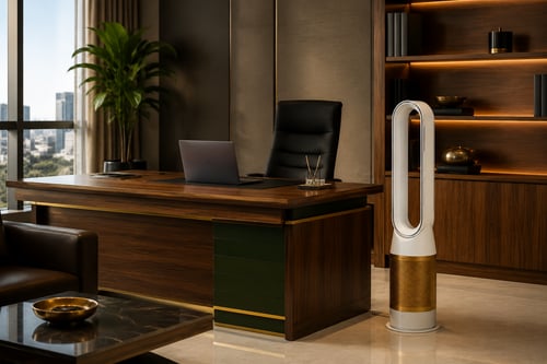 Bladeless Fans manufacturing and showroom reference