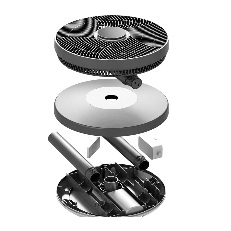 12 inch 3 in 1 Shaftless DC Table and Stand Fan view 2