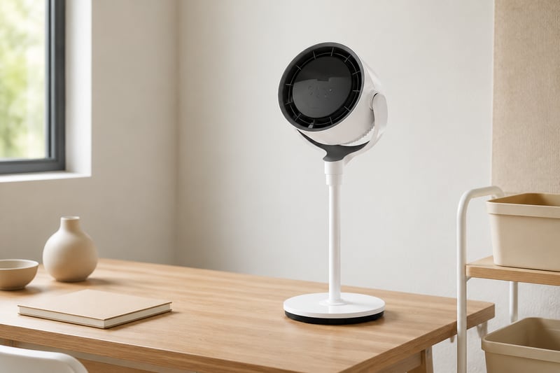 10 inch 3 in 1 BLDC Circulation Table and Stand Fan illustrative application scene