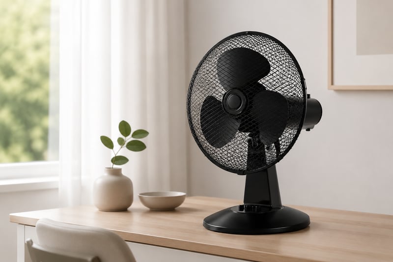 12 and 16 inch AC Desk Fan illustrative application scene