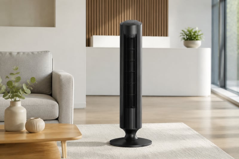 29/33 inch Tower Fan With Remote Control illustrative application scene