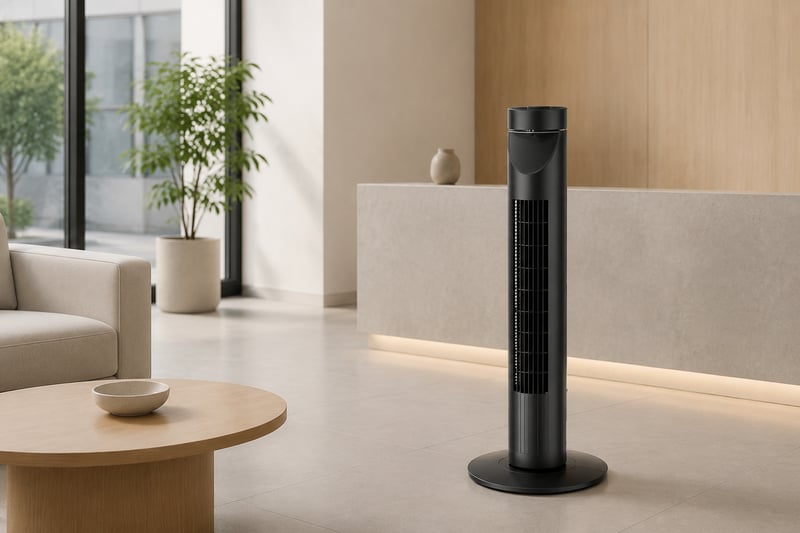 37 inch Tower Fan With Remote Control illustrative application scene
