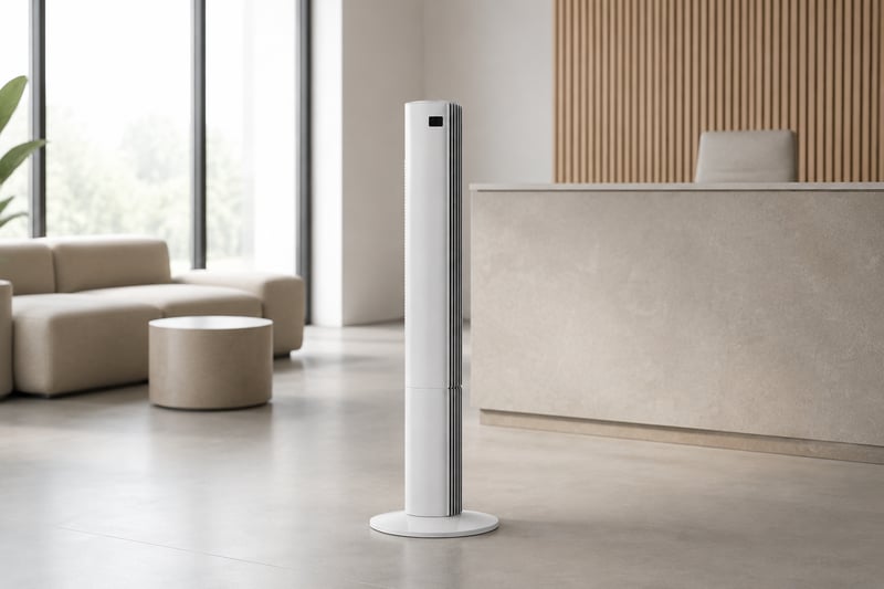 43 inch Tower Fan With Remote Control illustrative application scene