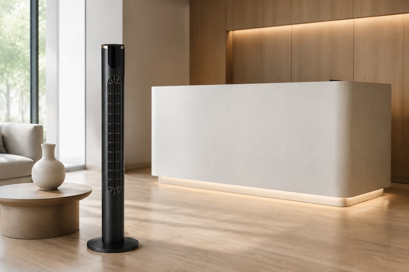 45 inch Tower Fan With Remote Control illustrative application scene
